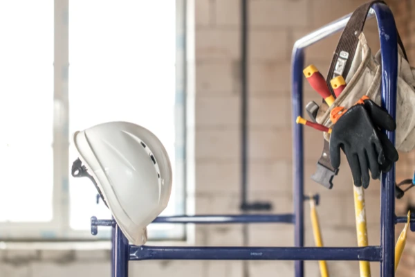 Installatie voor het beginnen van ruwbouwwerken in gent